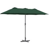  Vrtni suncobran Zelena 370 x 197 x 239 cm Poliester i aluminij | Eponuda.ba