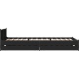  Okvir kreveta s ladicama crni 90 x 200 cm konstruirano drvo | shoptok.hr