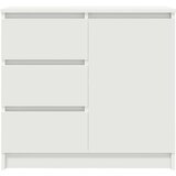  Komoda s ladicama bijela 71x35x84 cm konstruirano drvo | shoptok.hr