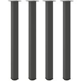 Noge za barski stol 4 kom. antracit 110-112 cm čelik | shoptok.hr