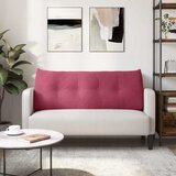  Jastuk za leđa Vinska crvena 120 x 24 x 50 cm Baršun | shoptok.hr