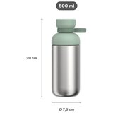 Mepal Boca za vodu od nehrđajućeg čelika u srebrnoj boji/kadulja zelena 500 ml Vita – | shoptok.hr