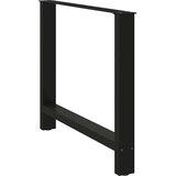  Noge za blagovaonski stol Crne 2 kom 100 x (72-73) cm Čelik | shoptok.hr