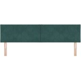 vidaXL Naslon za glavu Dijamantni blokovi dizajn Tamno zelena 180 cm Baršun | shoptok.hr