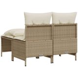  4-dijelni set vrtnih sofa s jastucima bež od poliratana | shoptok.hr