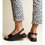 Gemre Black sandals on a thicker sole Hamonda | Shoptok.si