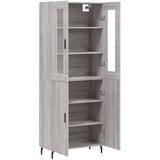  Visoka komoda siva sonome 69,5x34x180 cm od konstruiranog drva | shoptok.hr
