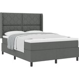 vidaXL Box Spring Bed z vzmetnico Temno siva 160x200 cm Tkanina, (22081022) | Shoptok.si