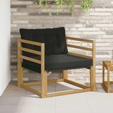  Set vanjskih sofa Čvrsto drvo akacije i Textilene Bijela | shoptok.hr