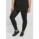 Urban Classics Women's Leggings Flock Lace Stripe - Black | shoptok.hr