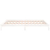  LED okvir kreveta bijeli 180x200 cm veliki bračni masivno drvo | shoptok.hr