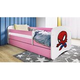 MID.YOU Dječji krevet Dreamy Spiderman 160x80 sa madracem s ladicom Rozičasta | shoptok.hr