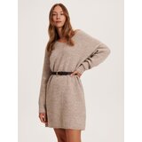 Reserved pletena obleka oversize - bež | Shoptok.si