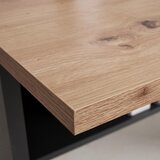 Mömax pisalna miza shelf, barva hrasta, antracit | Shoptok.si