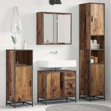  Set namještaja za kupaonicu 3 kom. Staro drvo Konstruirano drvo Smeđa 65 x 33 x 60 cm Cijene
