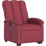  Naslonjač na podizanje od tkanine crvena boja vina | shoptok.hr