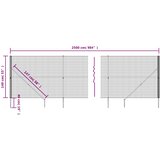 Ograda od žičane mreže sa šiljastim držačima zelena 1,4 x 25 m | shoptok.hr
