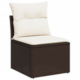  7-dijelni set vrtnih sofa od poliratana s jastucima smeđi | shoptok.hr