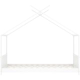  Okvir za dječji krevet od masivne borovine bijeli 80 x 160 cm | shoptok.hr