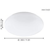 Eglo 33219 - led rgb plafonsko svetlo giron-c LED/17W/230V prečnika 30 cm, belo | Eponuda.com