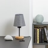  Brilagi - Stona lampa NUBILA WOOD 1xE27/25W/230V hrast/siva | Eponuda.com