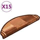  Samolepilne preproge za stopnice 15 kosov rjave 65x21x4 cm, (20753313) | Shoptok.si