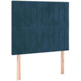  Uzglavlje tamnoplavo 80x5x118/128 cm baršunasto | shoptok.hr