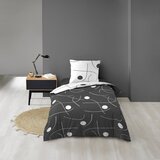 Douceur d intérieur Bela/temno siva enojna posteljnina iz mikrovlaken 140x200 cm Sonate – | Shoptok.si