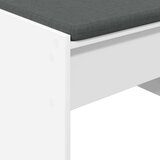  Haldna klop z blazino Bela 80 x 38 x 46 cm, (5000155670) | Shoptok.si