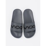 Shelvt Grey flip-flops with inscription | ePonuda.com