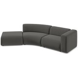 Makamii Siv žameten ležalnik (levi kot) Ekahi – | Shoptok.si