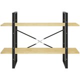 vidaXL ormarić za knjige s 2 razine 100 x 30 x 70 cm od borovine | shoptok.hr