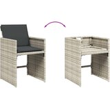  17-dijelni vrtni blagovaonski set s jastucima svijetlosivi | shoptok.hr