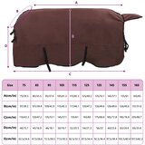  Pokrivač za konje Puni tamnosmeđi 155 cm Poliester | shoptok.hr
