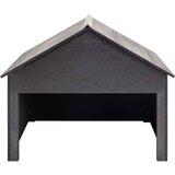 Garaža za kosilnico siva 80x80x70 cm WPC | Shoptok.si