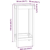  Barski stol 50 x 50 x 110 cm od masivne borovine | Eponuda.ba