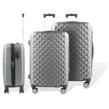 Hoffmanns 3-dijelni ABS set kofera Diamond srebrna | shoptok.hr