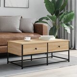 Stolić za kavu boja hrasta 100 x 51 x 40 cm konstruirano drvo | shoptok.hr