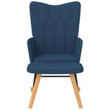  Gugalni stol s stolčkom modro blago, (20939385) | Shoptok.si