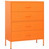  Ladičar narančasti 80 x 35 x 101,5 cm čelični | shoptok.hr