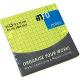 Blok SAMOLJEPLJIV 75X75MM KARO 80L GLOBAL NOTES 5654-33-K NEON-ZELENI | shoptok.hr
