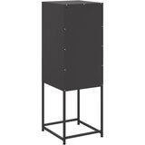  Visoka komoda crna 36x39x107 cm čelična | Eponuda.ba