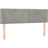Maison Chic Posteljno vzglavje - Vzglavna omarica 2 kosa svetlo sivo 72x5x78/88 cm žamet, (22077346) Cene