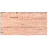  Zidna polica svjetlosmeđa 80x40x(2-6) cm obrađena hrastovina | Eponuda.com