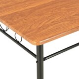  Blagovaonski stol smeđi 120 x 70 x 75 cm MDF | shoptok.hr