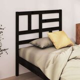  Uzglavlje za krevet crno 96 x 4 x 104 cm od masivne borovine Cijene