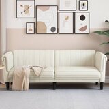  The Living Store Kavč trosed krem žamet - Zofa, (21495057) | Shoptok.si