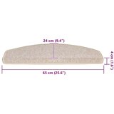  Prostirke za stepenice 20 kom 65x24x4 cm taupe poluokrugle velike - Sivo-smeđa 65 x 24 x 4 cm 20 Sivosmeđa | shoptok.hr