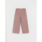 Reserved bombažne hlače - burgundy | Shoptok.si