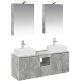 Set ormarića za kupaonicu 5 pcs Betonska siva Konstruirano drvo | shoptok.hr